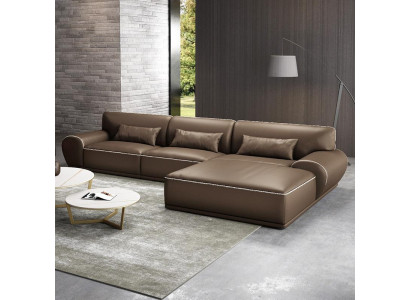 Design Eck Corner sofa L-shape Modern Sofas Leather sofa Living landscape Seat Sofa