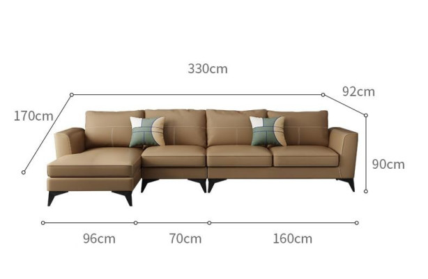 Design Esk Corner sofa L-shape Modern Sofas Leather sofa Couch Seat Living landscape Sofa