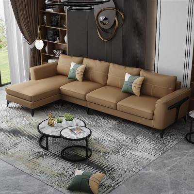 Design Esk Corner sofa L-shape Modern Sofas Leather sofa Couch Seat Living landscape Sofa