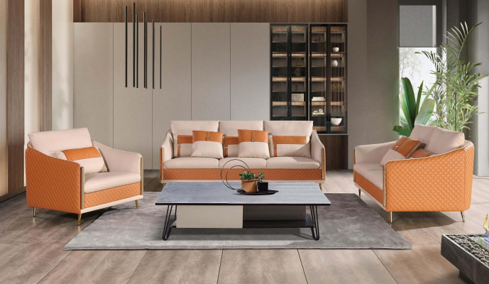 Designer Sofa Sofa 3 Seater Modern Sofa Living landscape Leather Sofa
