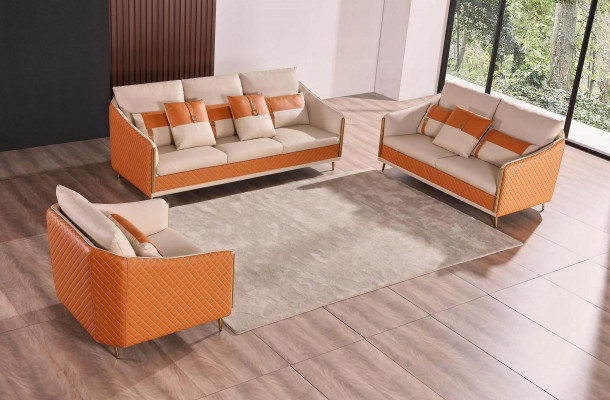 Designer Sofa Sofa 3 Seater Modern Sofa Living landscape Leather Sofa