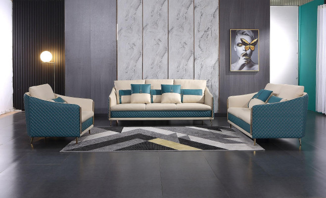 Designer Sofa Sofa 3 Seater Modern Sofa Living landscape Leather Sofa