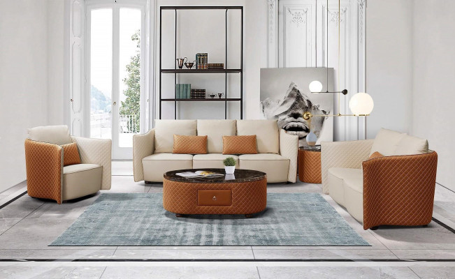Three Seater Italian Style Sofa 3 Seater Modern Sofa Leather Sofa Couch