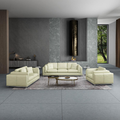 Modern Three Seater Sofa 3 Seater Couches (without 2+1Seater) Upholstery Sofas Genuine leather