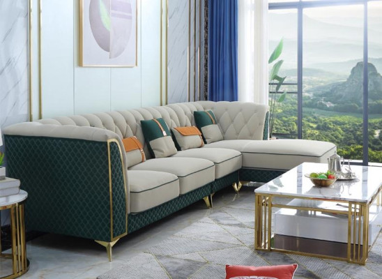 Design Corner sofa L-shape Leather Sofa Couch Living landscape Suite Design Modern Sofas