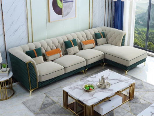 Design Corner sofa L-shape Leather Sofa Couch Living landscape Suite Design Modern Sofas