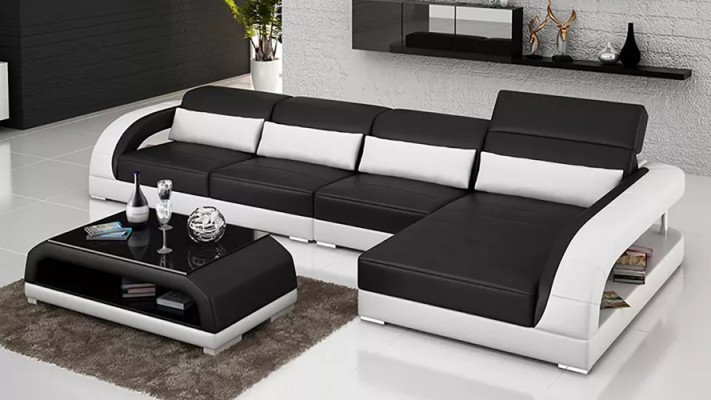Leather upholstery design corner sofa corner sofa couch sofa L-shape living room