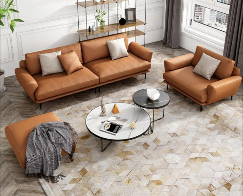 Sofa set 4+3+2 Leather sofa Couch Living landscape Suite Design Modern Sofa