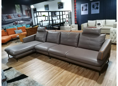 Corner sofa Corner sofa Sofa Upholstery Corner Couch Leather Luxurious Living room Corner suite