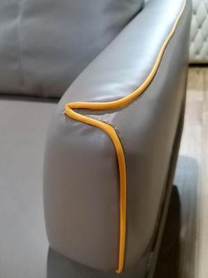 Corner sofa Corner sofa Sofa Upholstery Corner Couch Leather Luxurious Living room Corner suite