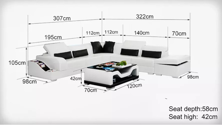 Corner suite Sofa Leather sofa Corner sofa Upholstery Upholstery Couch Suite Living landscape