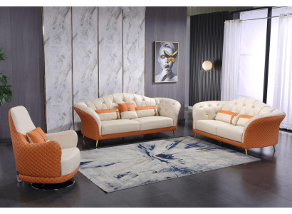 exclusive Upholstery Designer Furniture 32 Seater Couch Suite 2pcs. Living landscape