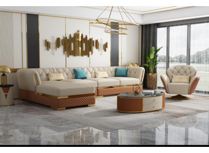 exclusive Corner sofa Furniture Living room Couch Upholstery Luxury Sofa Corner suite