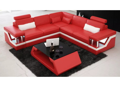 Corner sofa Design Corner sofa Living room Furniture Leather upholstery Couch Sofa