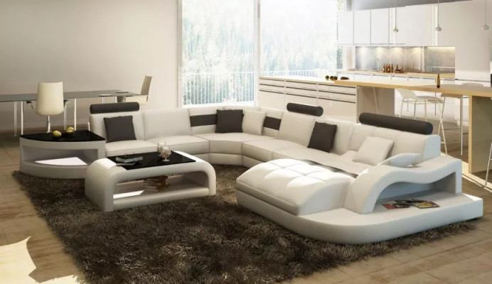 Corner sofa Upholstery Corner suite Couch Corner suite Modern Living room Furniture
