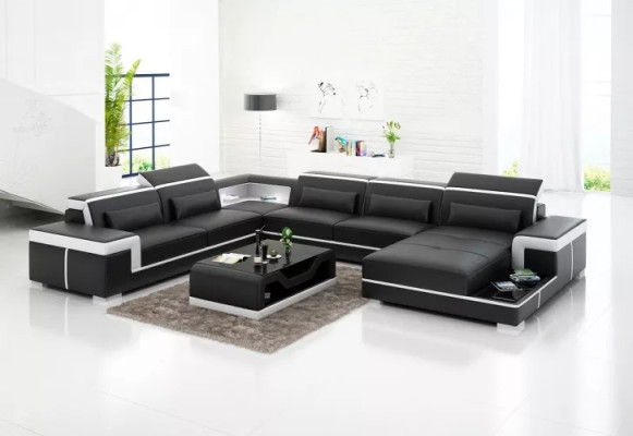 Corner suite Corner sofa Upholstery Corner sofa Decoration Modern Living room Sofa Couch