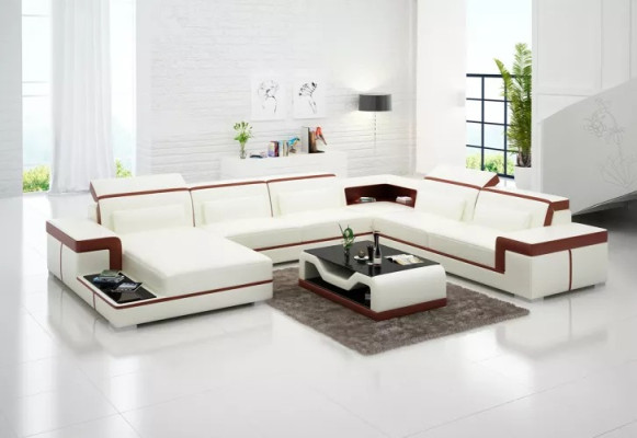 Corner suite Corner sofa Upholstery Corner sofa Decoration Modern Living room Sofa Couch