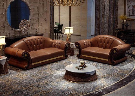 Chesterfield Sofa Classic Couch Suite Couch sets 3-piece seat cushions