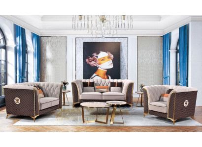 Leather sofa Designer Sofa Sofa set 321 Seater Modern Sofa Living landscape new
