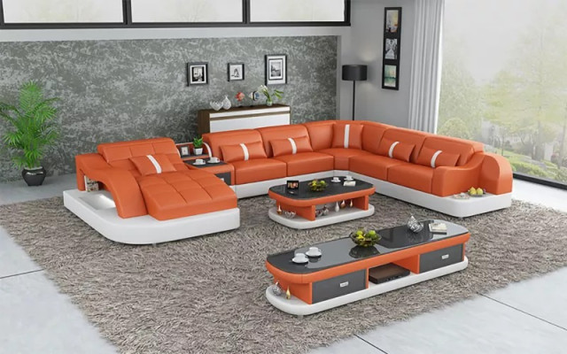 Design Sofa Complete set Suite Upholstery Corner sofa Corner sofa Couch Sideboard