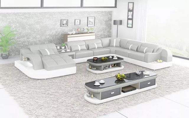 Design Sofa Complete set Suite Upholstery Corner sofa Corner sofa Couch Sideboard