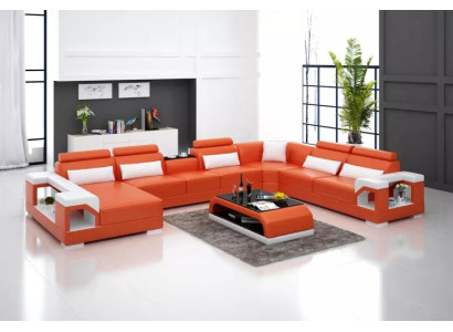 Corner suite Corner sofa Upholstery Corner sofa Couch Modern Living room Sofa