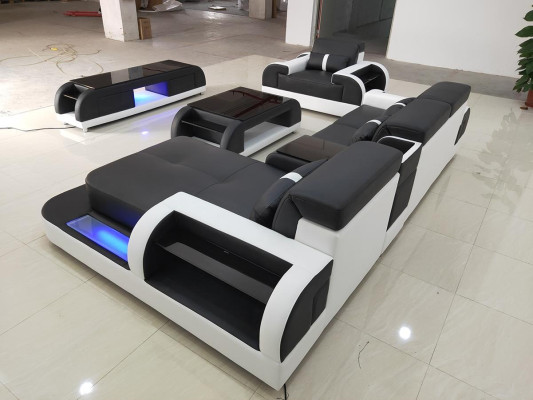 Designer Living landscape L-shape Couch Corner sofa Upholstery Suite Corner suite Sofa