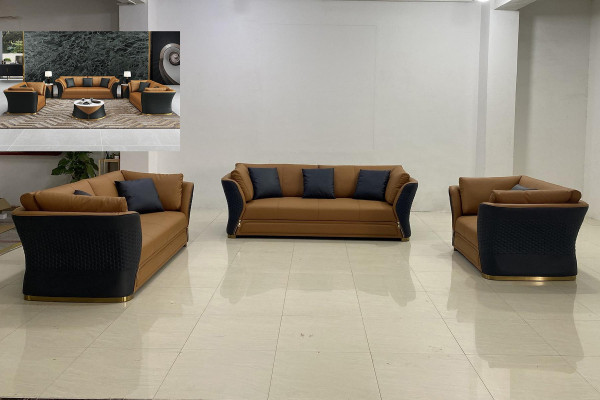 Sofa set 3+1 Seater Sofas Couch Upholstered Furniture Couches Leather Office new