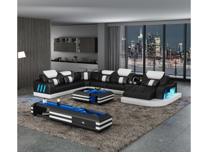 Corner sofa from gefAll ne Living landscape Upholstery Corner suite couches sofas usb led