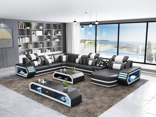Upholstery Corner sofa from gefAll ne Living landscape Corner suite couches sofas usb led