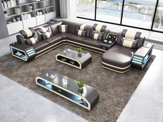 Upholstery Corner sofa from gefAll ne Living landscape Corner suite couches sofas usb led