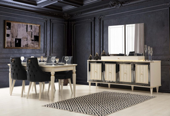 Modern Black Chair Design Wooden Chair Dining Room Chair Luxury Wood Furniture