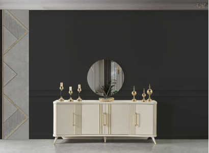 xxl Chest of drawers sideboard Wood Chests of drawers Cabinets beige luxury Furnishings