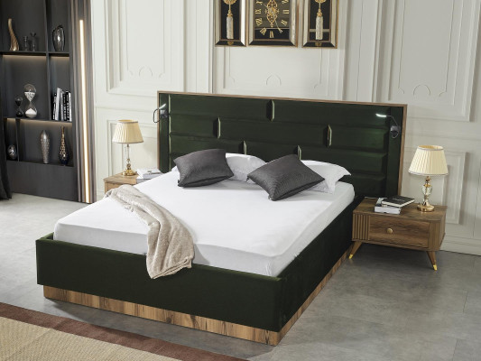Design Bed Double bed Wood Luxury Beds Bedroom Furniture Furnishings