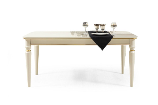 Dining table Table Dining room Tables Luxury Wood White Design Modern Italian Furniture