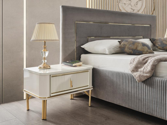 Bed Upholstered bed Luxury Bedroom Design Beds Textile Wood Bed frame new