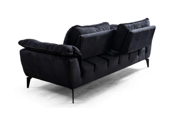 Sofa 3 Seater Gray Sofas Style Luxury Living room Couch Design Upholstery Fabric