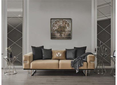 Luxury Couch with stainless steel feet Seat Upholstery Designer Couches Furniture 230cm