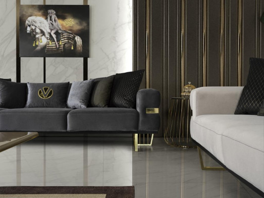Luxury sofa set couch fabric sofa furniture furnishings 4 pieces. Set Group