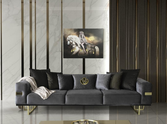 Luxury sofa set couch fabric sofa furniture furnishings 4 pieces. Set Group