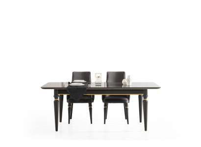 Luxury Dining room Dining table Chair Group Suite Set Wood Table Tables 5pcs. sets