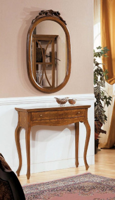 Console table Mirror Sideboard Set Wood Italian Furniture Styles Elisa 2-piece new