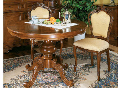 Round Dining table Dining set Dining room Set Suite Table with chairs 3 pieces. set