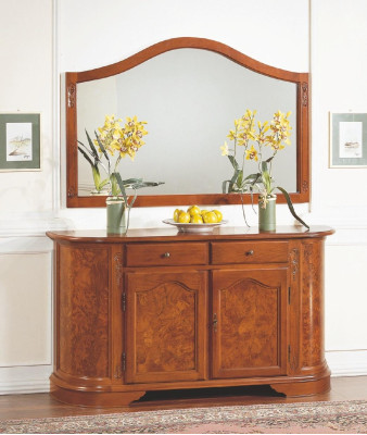Suite Set 2pcs Chest of drawers Mirror Group Wood Chests of drawers Sideboard Furniture Wardrobe