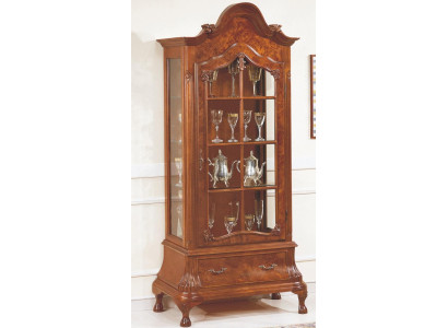 Display case glass cabinet brown Furniture Cabinets Showcases Wardrobe Italian Furniture new