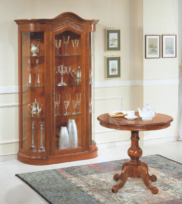 Living room Table Set with Display case Glass cabinet Wardrobe Sideboard Complete 2 pieces. new