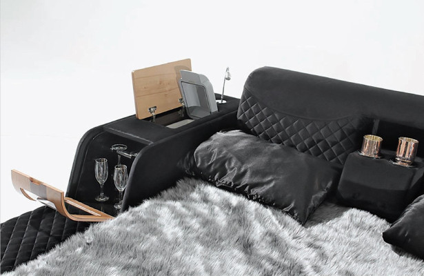 Exquisite bed multifunction double bed modern bedroom furniture