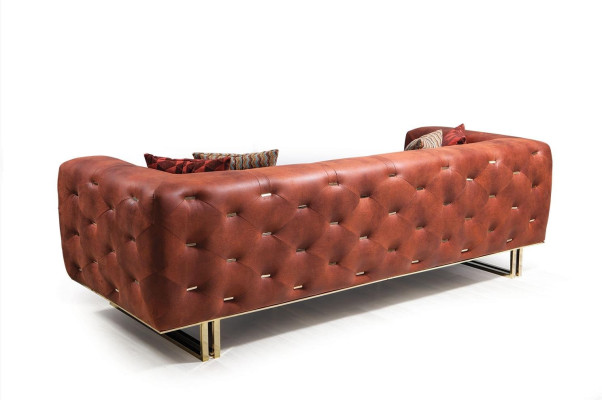 Chesterfield Colorful Couch Sofa set Furniture Set 3+3+1 Group Textile