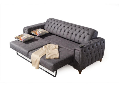 Three Seater Sofa 3 Seater Sofas Armchair Fabric Couch Furniture Textile Color Gray