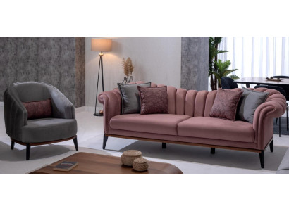 Designer Couches Sofas Suite Sofa 3 Seater + 1 Seater Sofa set Upholstery